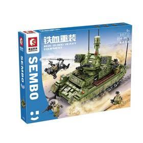 Г105712 Конструктор Sembo Block Король сухопутной войны 894 детали. 47.54х6.8х35.8 см. (12)105712