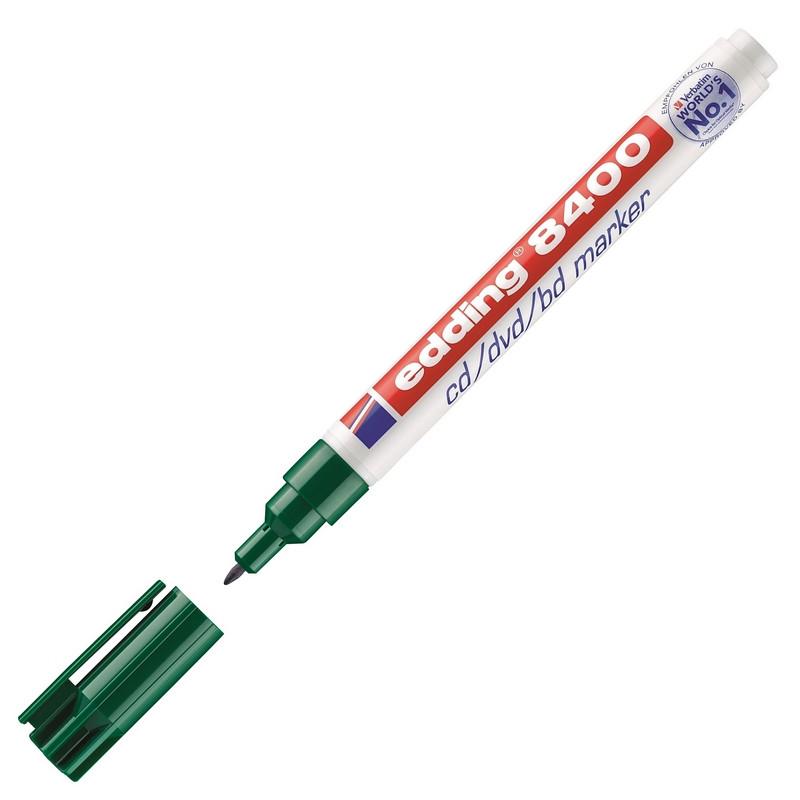 Маркер для CD EDDING E-8400/4 зелёный, 0,5-1 мм