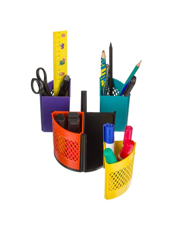 Подставка-органайзер д/канц.мелочей Attache Квартет радуга 8отд вращающаяс