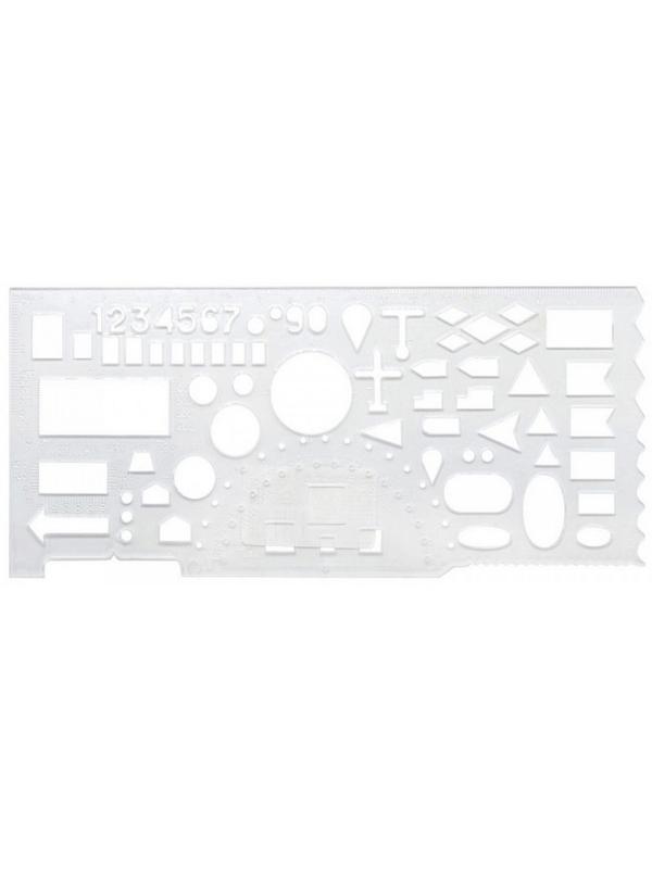 Линейка офицерская 20см Attache прозрачная