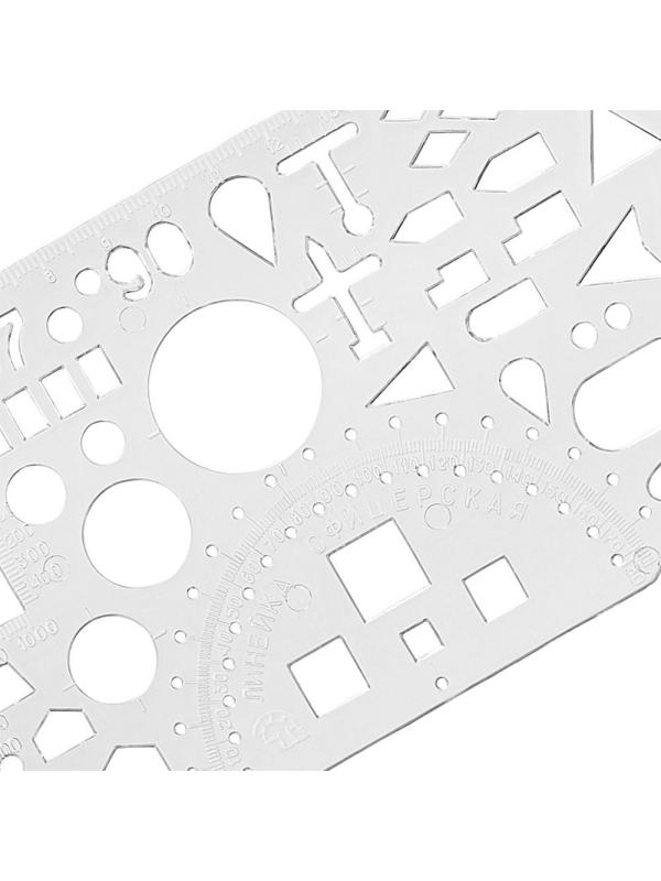 Линейка офицерская 20см Attache прозрачная