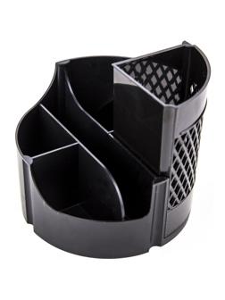 Подставка-органайзер д/канцел.мелочей Attache office 6отд вращающаяся черн