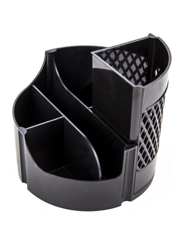 Подставка-органайзер д/канцел.мелочей Attache office 6отд вращающаяся черн