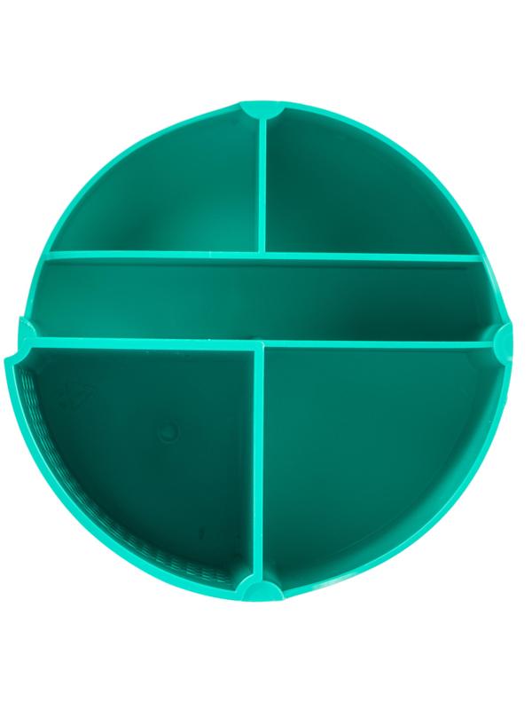 Подставка-органайзер д/канц.мелочей Attache office 6отд вращающаяся бирюз