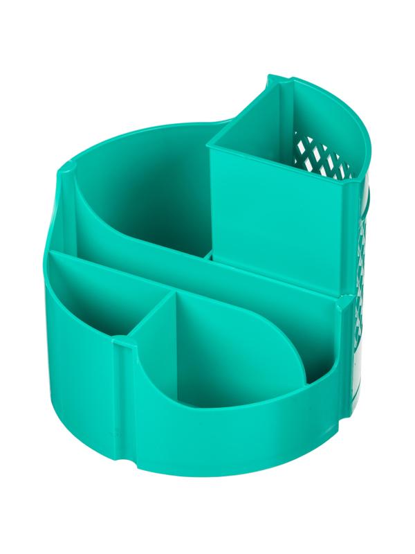 Подставка-органайзер д/канц.мелочей Attache office 6отд вращающаяся бирюз