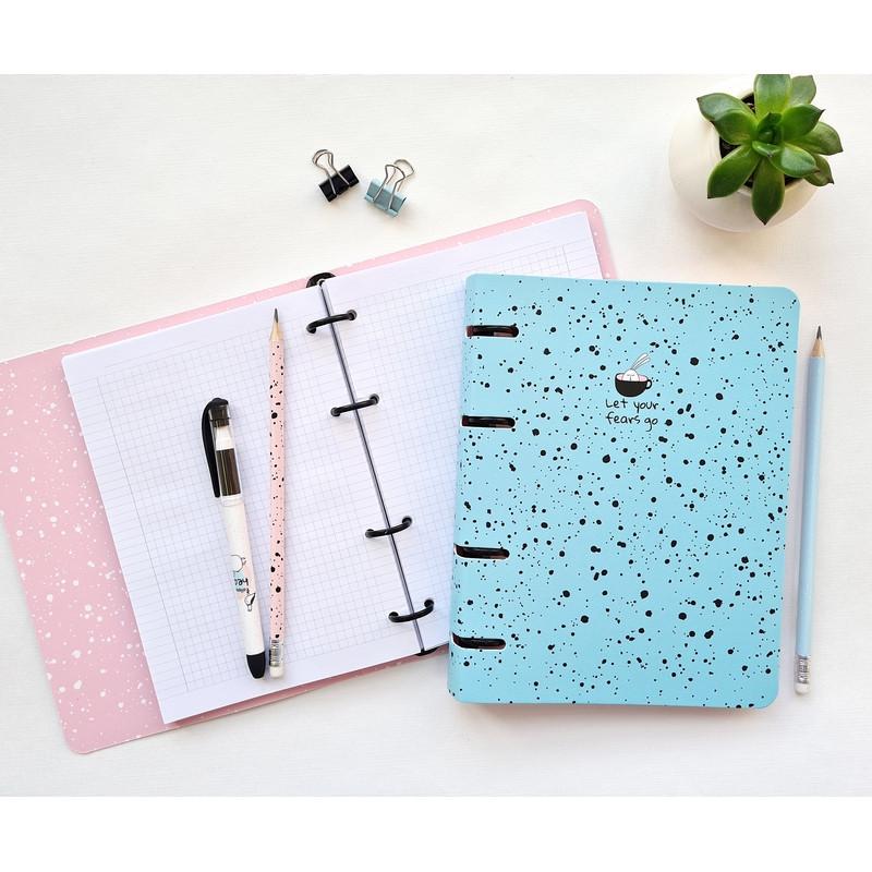 Тетрадь общая BeSmart А5 120л, клетка, кольца, Bunny точки N1989