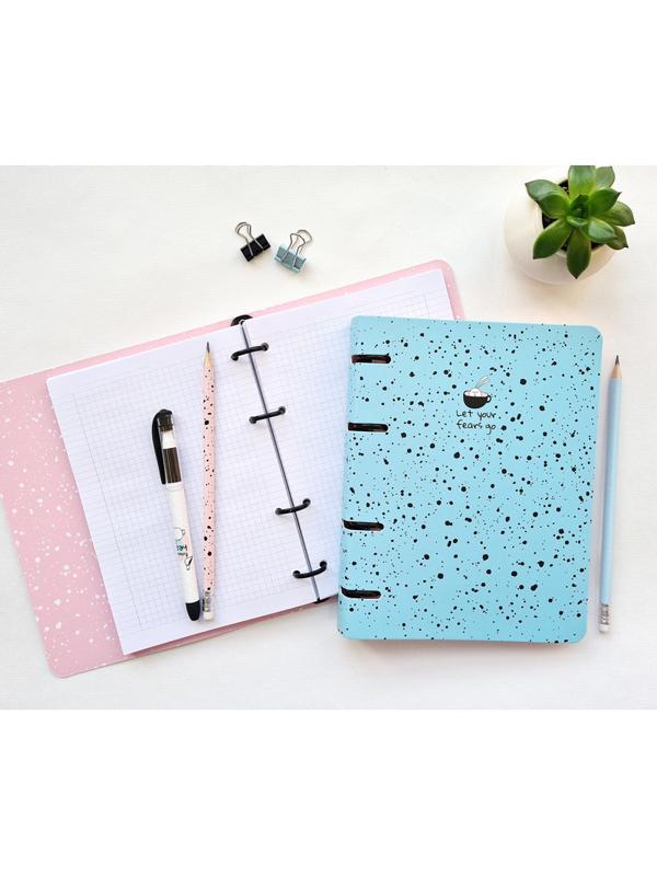 Тетрадь общая BeSmart А5 120л, клетка, кольца, Bunny точки N1989