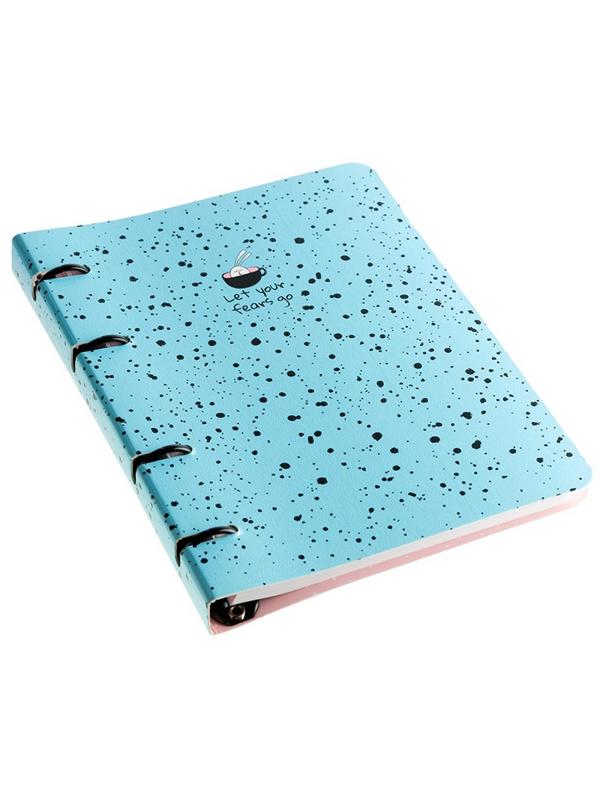 Тетрадь общая BeSmart А5 120л, клетка, кольца, Bunny точки N1989