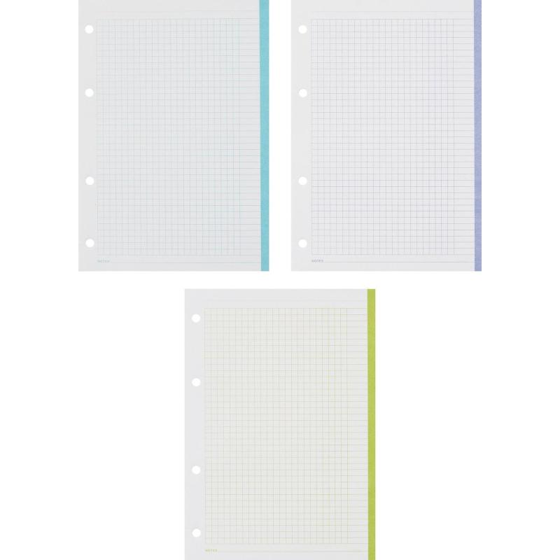 Сменный блок для тетрадей на кольцах, BeSmart А5 120л клетка Цветной N001d