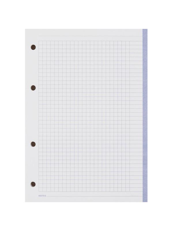Сменный блок для тетрадей на кольцах, BeSmart А5 120л клетка Цветной N001d