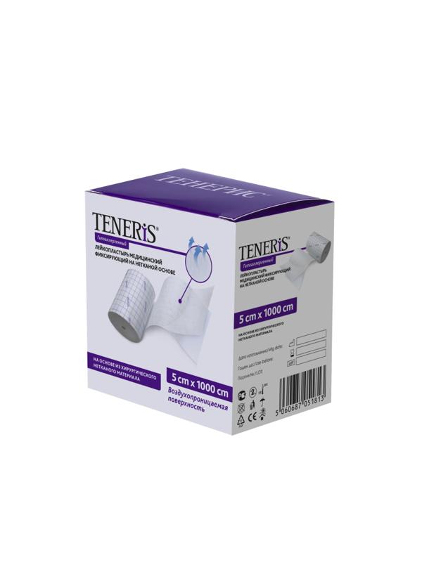 Перевяз. ср-ва Лейкопластырь мед. фикс неткан основа 5смx10м Teneris