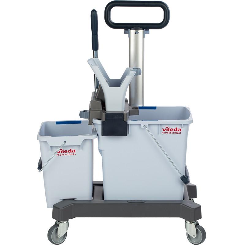 Тележка Vileda УльтраСпид Про ведра 25л+10л на платформе с тр.ручкой 147209