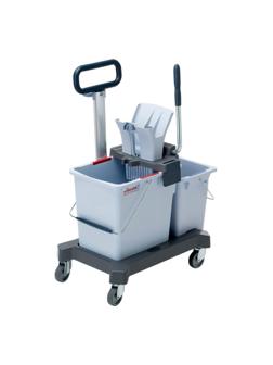 Тележка Vileda УльтраСпид Про ведра 25л+10л на платформе с тр.ручкой 147209