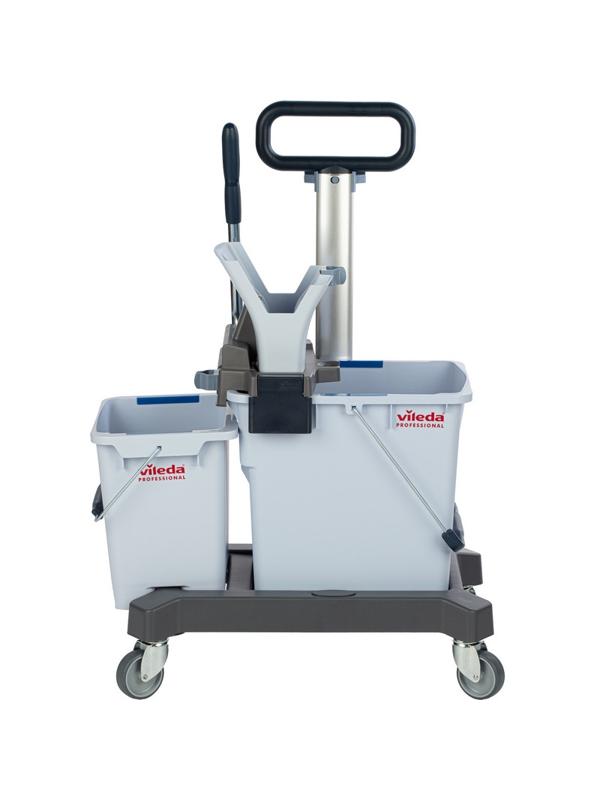 Тележка Vileda УльтраСпид Про ведра 25л+10л на платформе с тр.ручкой 147209