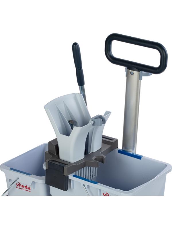 Тележка Vileda УльтраСпид Про ведра 25л+10л на платформе с тр.ручкой 147209