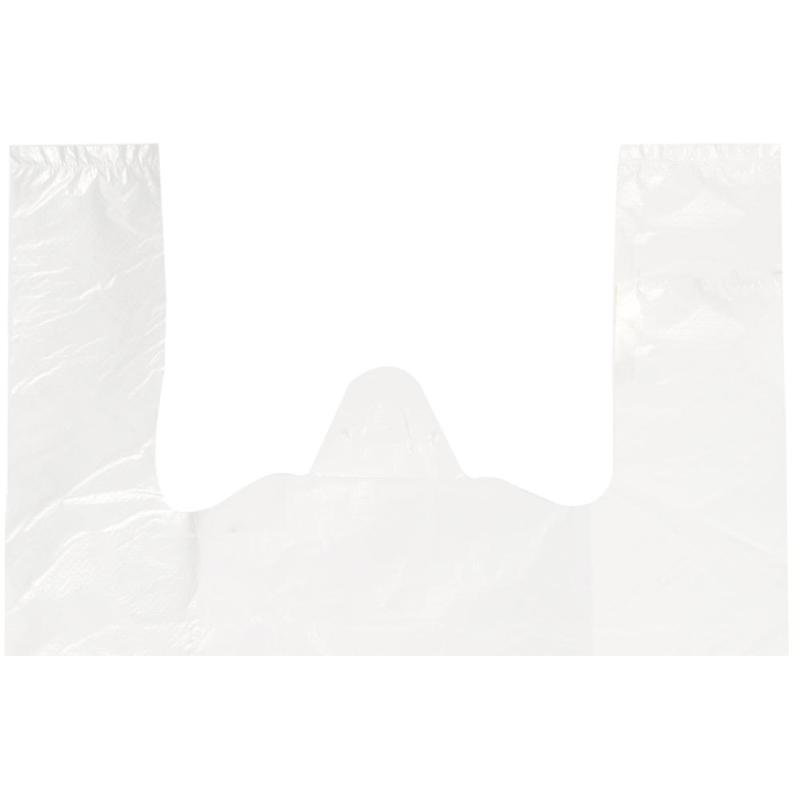 Пакет-майка  Благодарим за покупку 28+14x50 см. 12 мкм.,белый, НД,100шт./уп