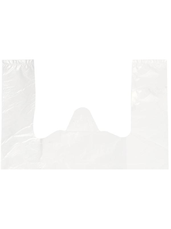 Пакет-майка  Благодарим за покупку 28+14x50 см. 12 мкм.,белый, НД,100шт./уп