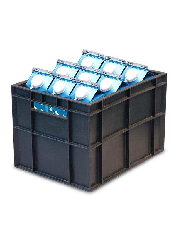 Ящик молочный Фин-Пак М 400х300х270_черный арт.303