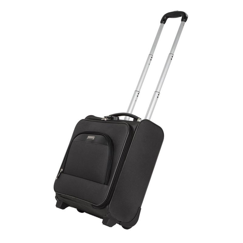 Пилот-кейс черный дубл.метал.каркас 2 колеса П7097-05
