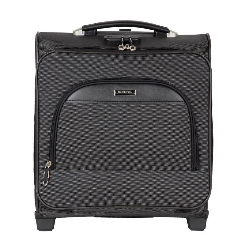 Пилот-кейс черный дубл.метал.каркас 2 колеса П7097-05