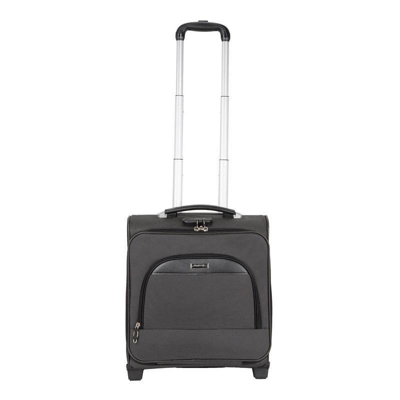 Пилот-кейс черный дубл.метал.каркас 2 колеса П7097-05