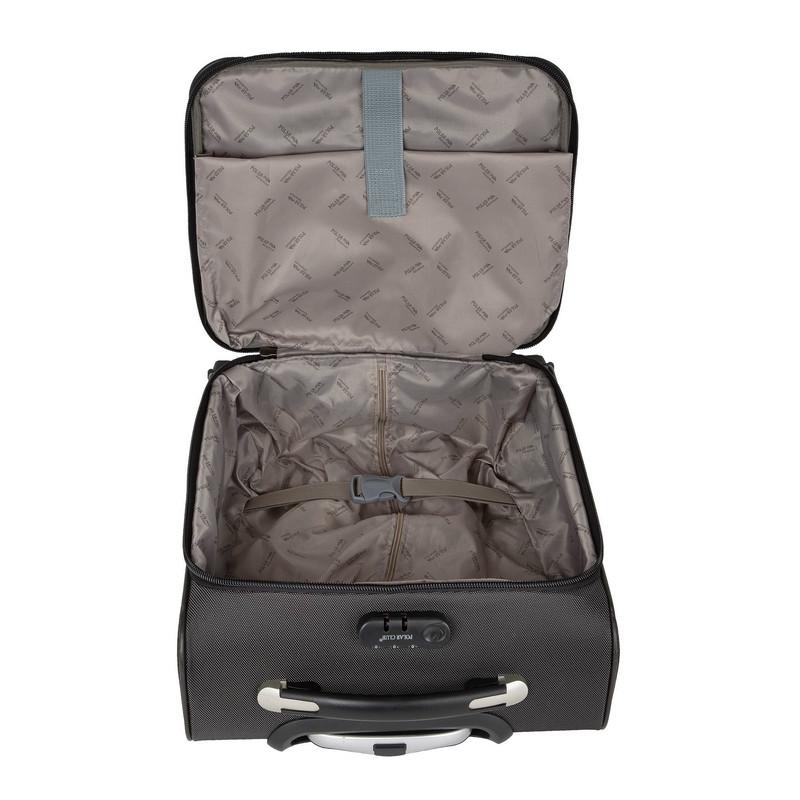 Пилот-кейс черный дубл.метал.каркас 2 колеса П7097-05