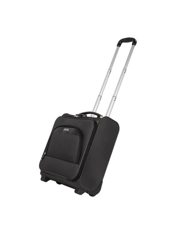 Пилот-кейс черный дубл.метал.каркас 2 колеса П7097-05