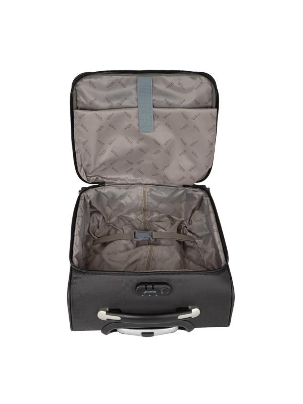 Пилот-кейс черный дубл.метал.каркас 2 колеса П7097-05