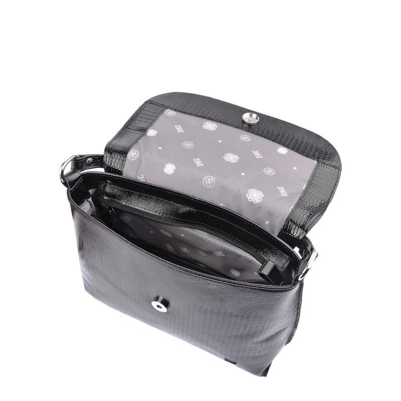 Сумка женская  СЮЗАННА DARK кожа варан черный 55009