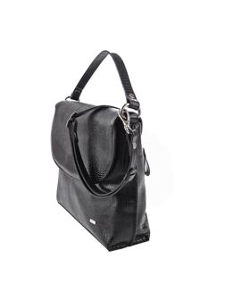 Сумка женская  СЮЗАННА DARK кожа варан черный 55009