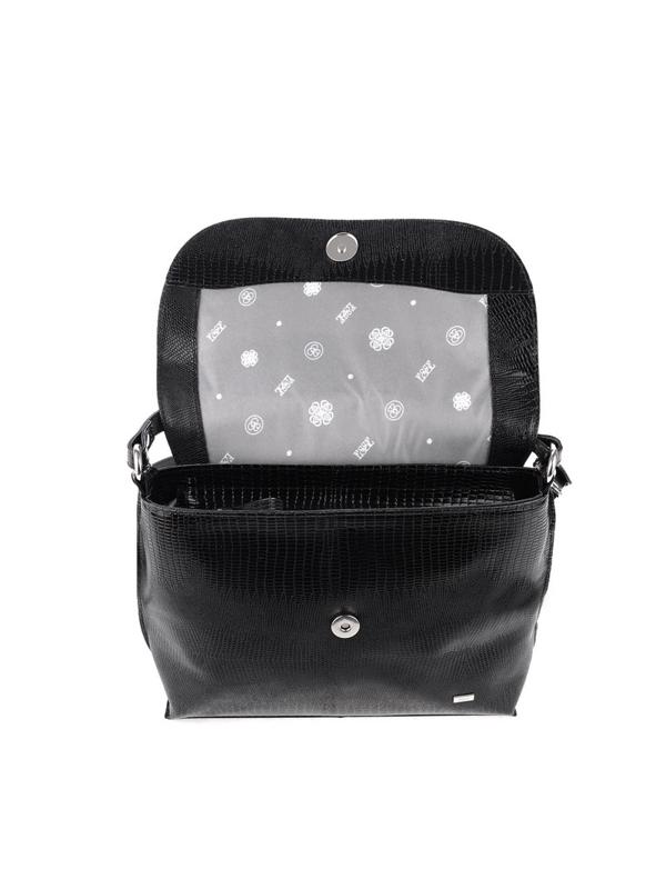 Сумка женская  СЮЗАННА DARK кожа варан черный 55009