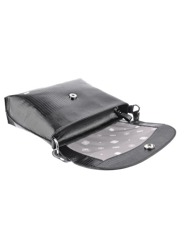 Сумка женская  СЮЗАННА DARK кожа варан черный 55009