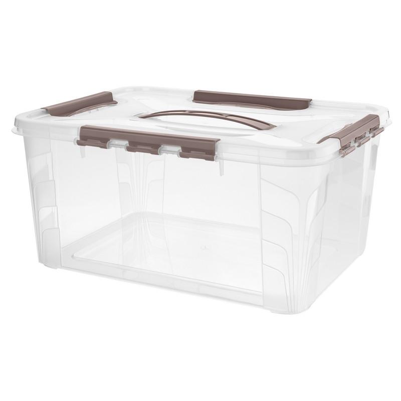 Контейнер для хранения с замками и ручкой, 390 x 290 x 180 мм, 15,3 л
