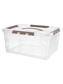 Контейнер для хранения с замками и ручкой, 390 x 290 x 180 мм, 15,3 л