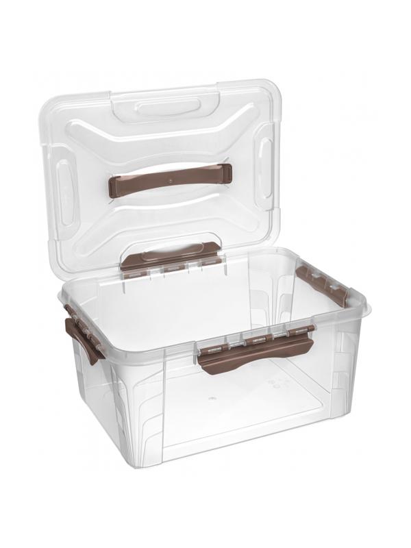 Контейнер для хранения с замками и ручкой, 390 x 290 x 180 мм, 15,3 л