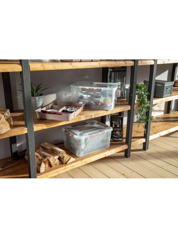 Контейнер для хранения с замками и ручкой, 390 x 290 x 180 мм, 15,3 л