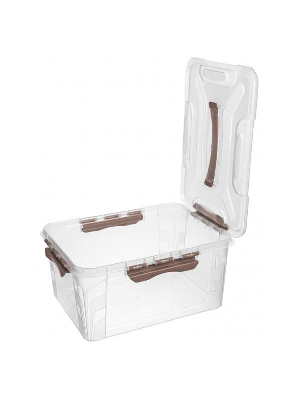 Контейнер для хранения с замками и ручкой, 390 x 290 x 180 мм, 15,3 л