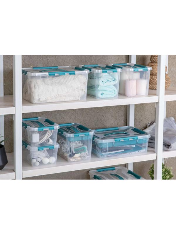 Контейнер для хранения с замками и ручкой, 390 x 290 x 180 мм, 15,3 л