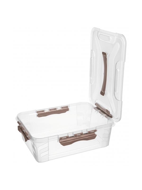 Контейнер для хранения с замками и ручкой, 390 x 290 x 124 мм, 10 л