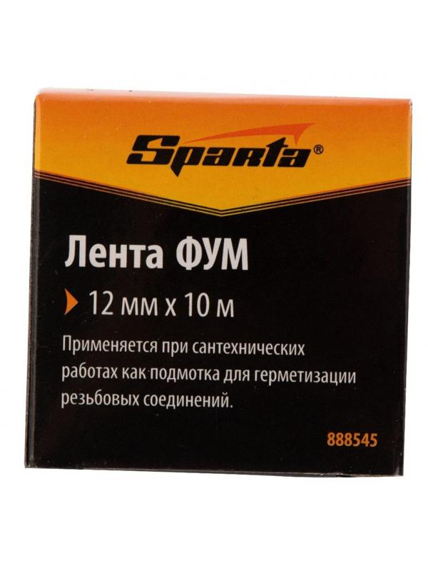 Лента уплотнительная (ФУМ) Sparta 12 мм х 10м (888545)