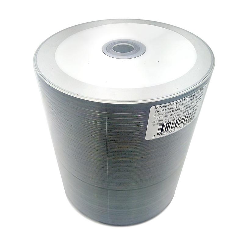 Носители информации CD-R Printable, 48x, Mirex, Bulk/100, UL120008A8T
