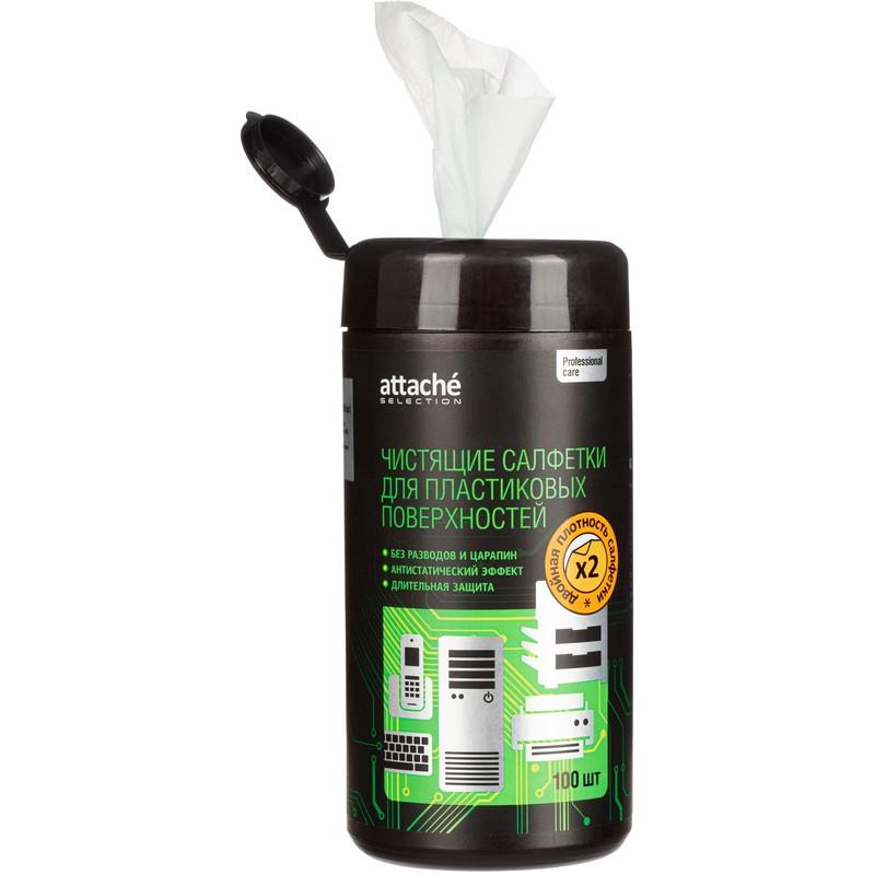 Салфетки Attache Selection д/поверхностей, туба, пов/пл, 100 шт, 130х150