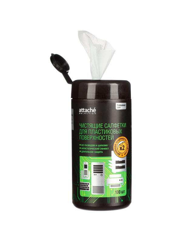 Салфетки Attache Selection д/поверхностей, туба, пов/пл, 100 шт, 130х150