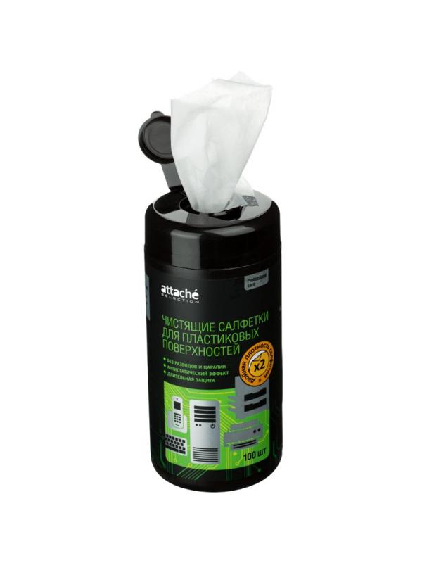 Салфетки Attache Selection д/поверхностей, туба, пов/пл, 100 шт, 130х150