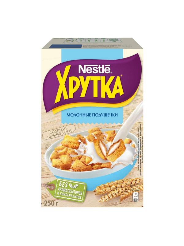 Подушечки Хрутка хрустящие мультизлаковые с молочной начинкой, 250г