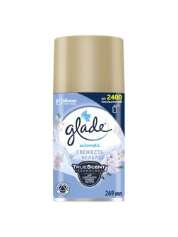 Баллон сменный для автоосвежителя Свеж-ть  бел  Glade 269 мл