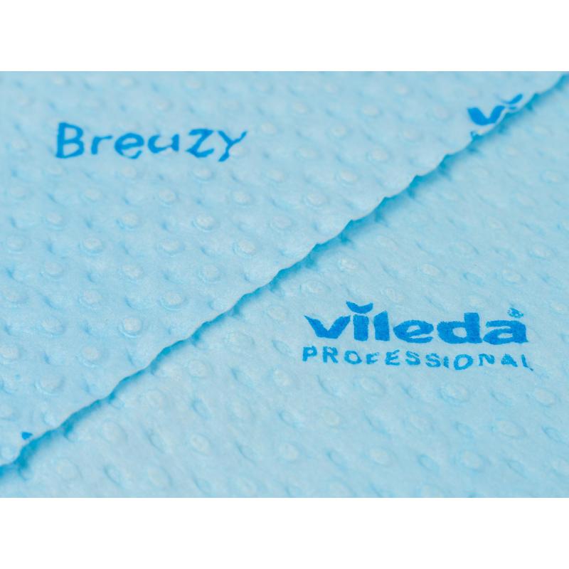 Салфетки хозяйственные Vileda Бризи 36х35см синие 25шт/уп 161616