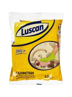 Салфетки хозяйственные Luscan универсал. вискоза 60-70г/м2 30х25 см 10шт/уп