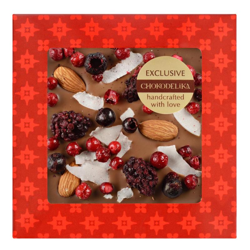 Шоколад Ежевика, кокос, миндаль 75 г