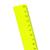 Линейка 20см №1 School пластик желтый